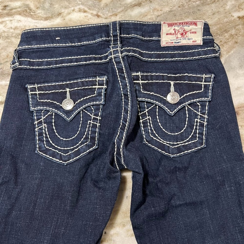 Women’s True Religion Skinny Boot Cut Jeans RN#112790 Size 25 Excellent Conditio